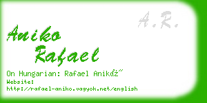 aniko rafael business card